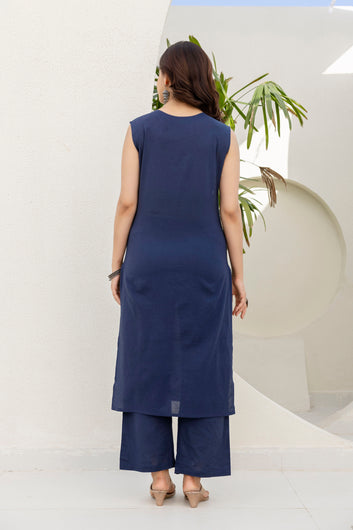 Viral Crafts Premium - Solid Kurta with Trousers & Dupatta